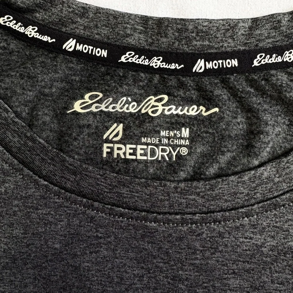 Eddie Bauer Men’s Long Sleeve Shirt, FreeDry, Gray, Medium - Picture 5 of 11